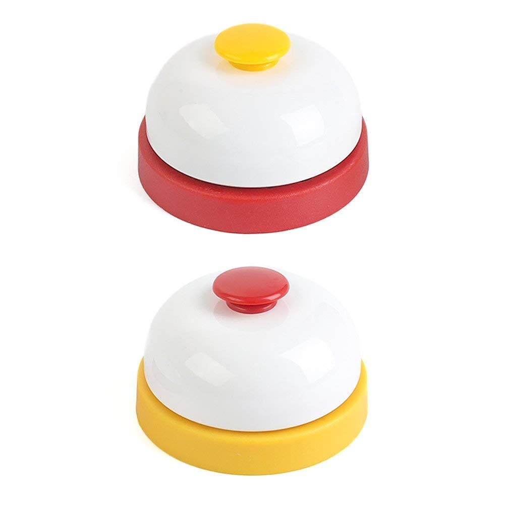 HANSGOGame Call Bell, 2PCS Pet Training Bell Ring Service Bell Customer Bell for Offices Hotels Schools Restaurants