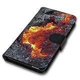 wicostar Book Style Handy Tasche - Design MVB-61 - kompatibel mit Samsung Galaxy S5 / S5 Neo - Cover Case Schutz Hülle Etui Schutzhülle - Kunststoff Tetil Kunstleder