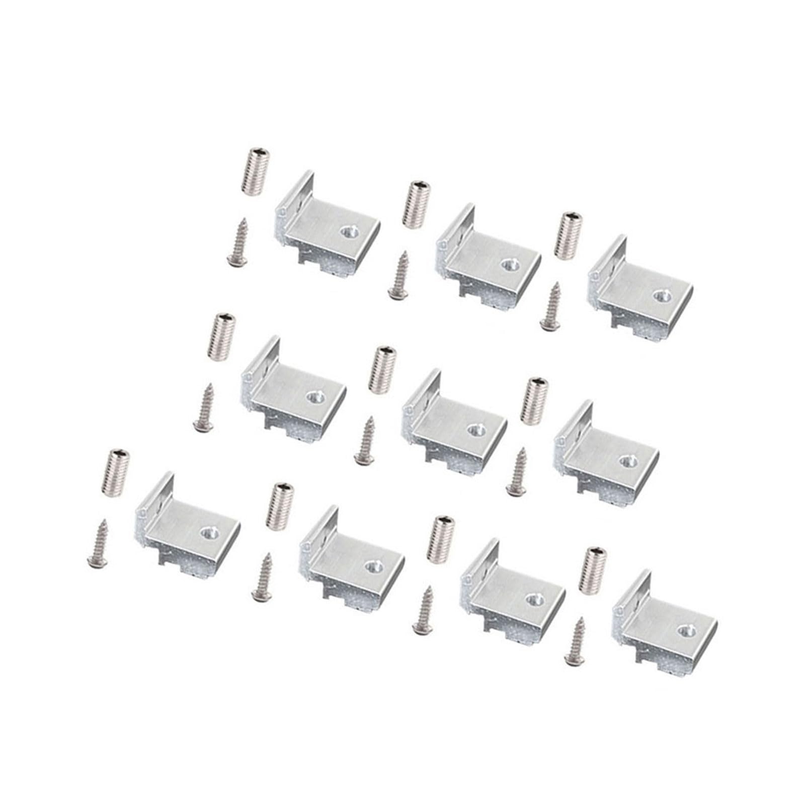 Ljhnba 20Mm 10Pack European Standard Aluminum Profile Shelf Brackets For 202 3030 4040 Supports Heavy Type And Easy Installation Aluminum Profile