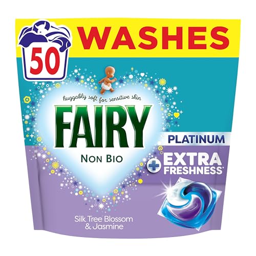 Fairy Non Bio Silk Tree Blossom & Jasmine Washing Liquid Pods Voted No1 for Sensitive Skin 50 Washes