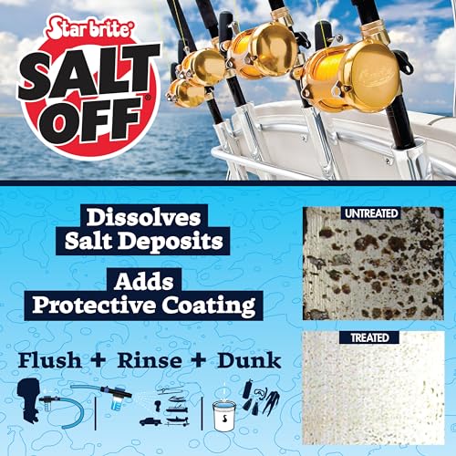 Image of STAR BRITE Salt Off Concentrate - Ultimate Salt Remover Wash & Marine Engine Flush for Boats, Vehicles, Trailers, and More - 128 OZ Gallon (093900N)