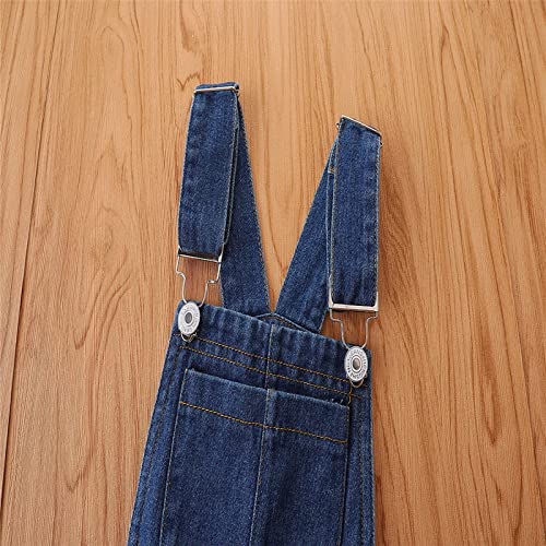 Girls Streetwear Denim Cargo Pants High Waist Floor Length Loung𝚎 Baggy Wide Leg Jeans with Multi Pockets4