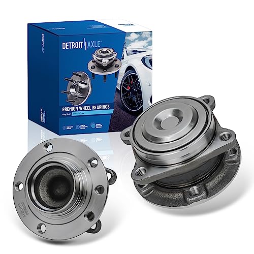 Image of Detroit Axle - FWD Rear 2pc Wheel Bearing Hubs for 2015-2017 Chrysler 200, 2014-2022 Jeep Cherokee, 2 Wheel Bearing and Hubs Assembly 2016 Replacement