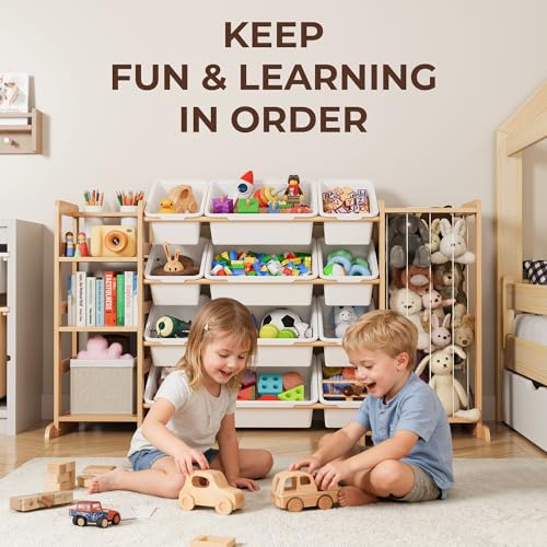 Toy Storage Organizer with Bookshelf - 43% Off