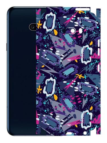 Image of AtOdds - Full Body Back Screen Guard Protector Film - Lamination Wrap Skin Sticker Compatible with LG G8X ThinQ | Scratchproof Matte Finish (Abstract)