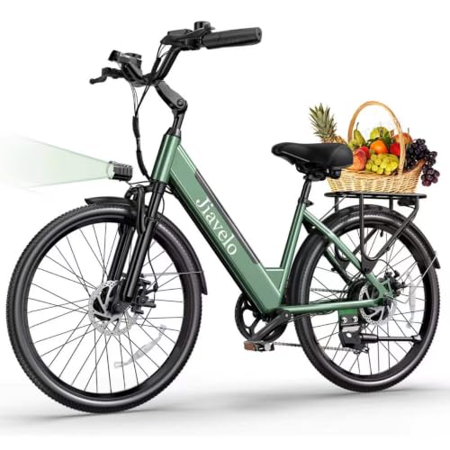 26” Electric Bike for Adults 600W Motor 48V 10.4Ah Battery 20MPH Max Assist Speed UL2849 Certified with Front Suspension 7-Speed Dual Disc Brakes 330 lbs Capacity for City Commuting image 3