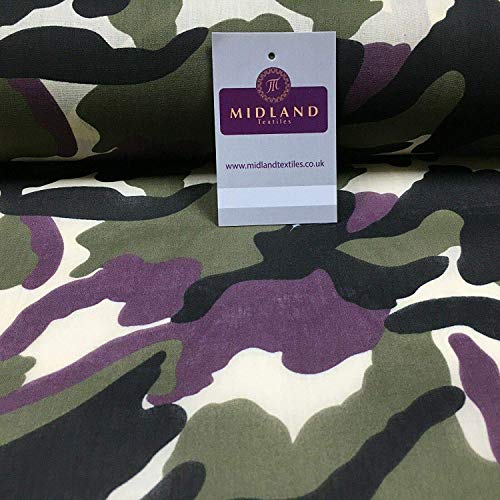Esercito Militare Mimetico Policotone Tessuto 110cm Larghezza MS1352 Mtex - Verde 4