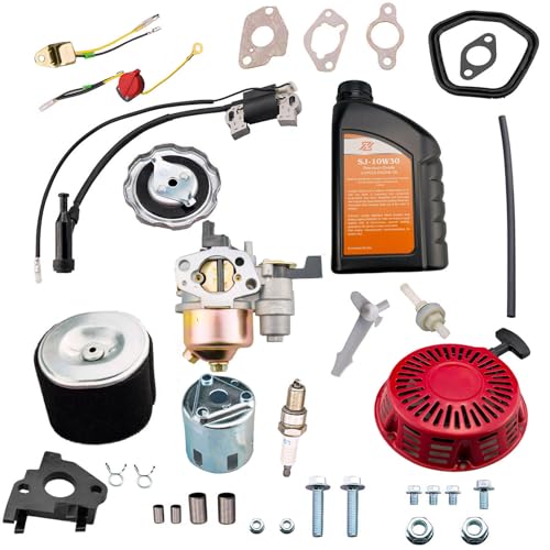 HZ Adjustable Carburetor Recoil Starter AssemblyTune Up Kit Compatible with