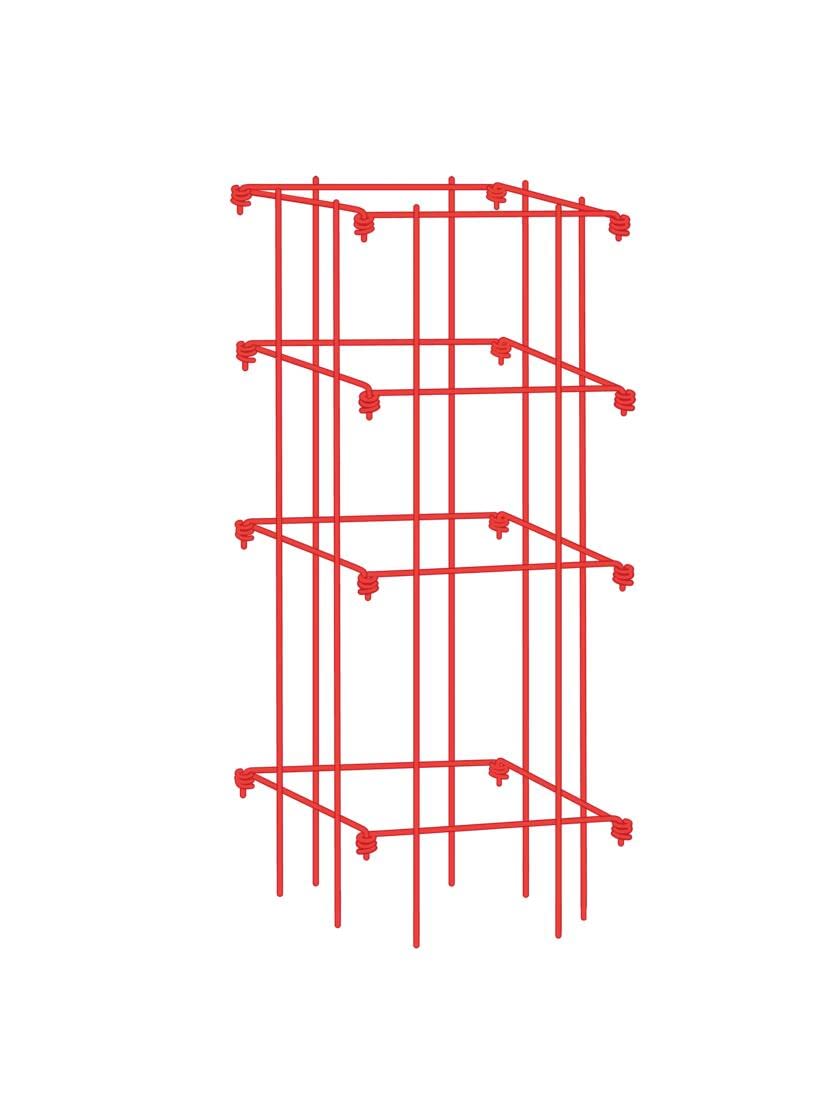 Gardener's Supply Company Lifetime Tomato Cage Plant Stand | 32" High Sturdy Steel Garden Plants Support for Tomatoes and Other Climbing Plants | No Assembly Needed Folds Flat - Red