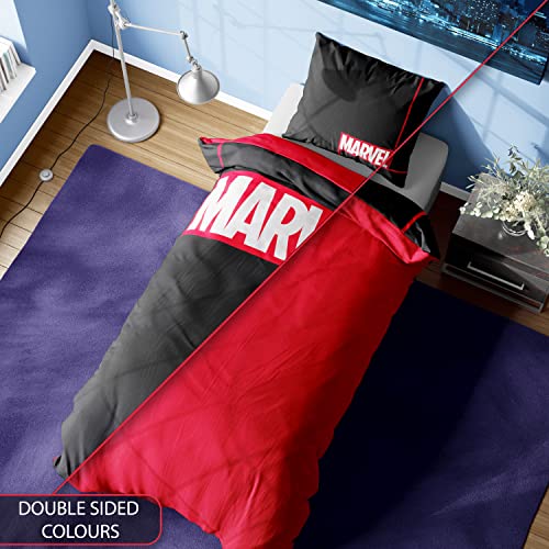 Marvel Kids Bedding Single or Double Duvet Set with Pillow Cases, Reversible (Single) Marvel Kids Bedding Single or Double Duvet Set with Pillow Cases, Reversible (Single)
