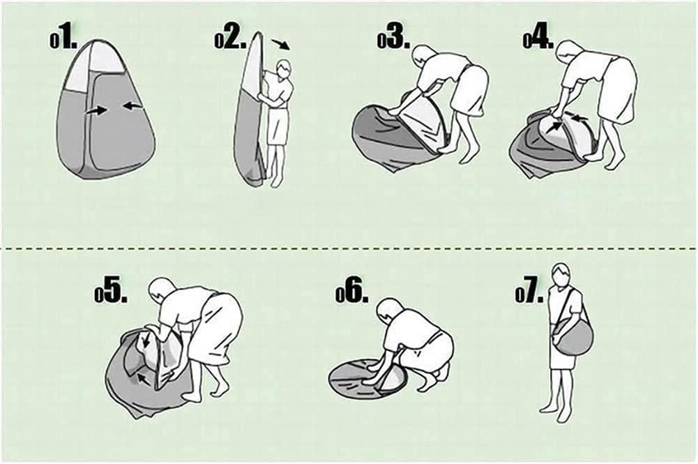 Toilettenzelt Pop Up Pop-Up-Zelte Zelt for Campingzelt Dusche Sichtschutzzelt for Umkleiden Umkleidekabine Strand Angeln Wandern Tragbares Outdoor-Toilettenzelt