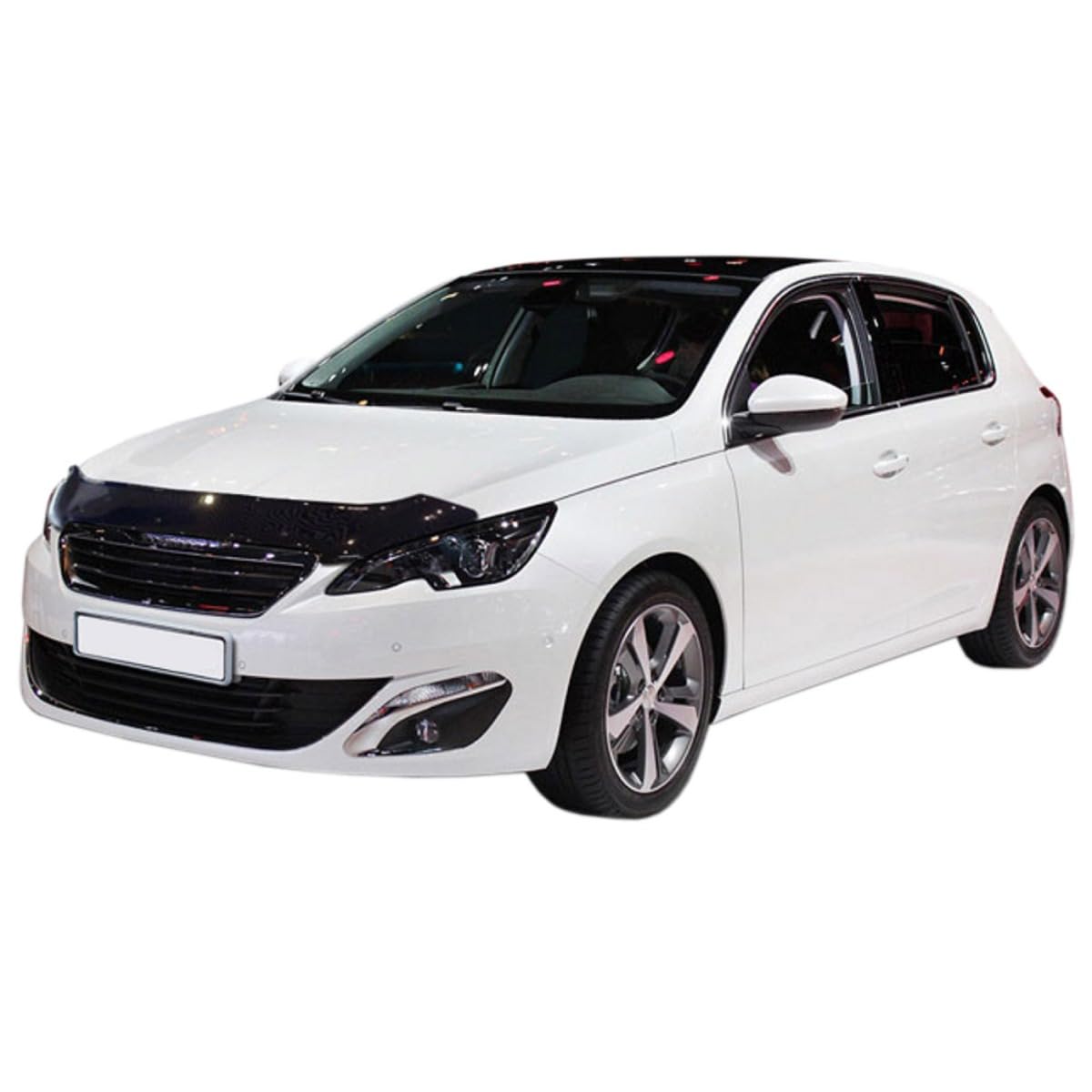 SCOUTT Bra de Capot Déflecteur de Protection pour Peugeot 308 2014-2021, Aérodynamique, Assemblage Facile, Aucun Perçage Requis