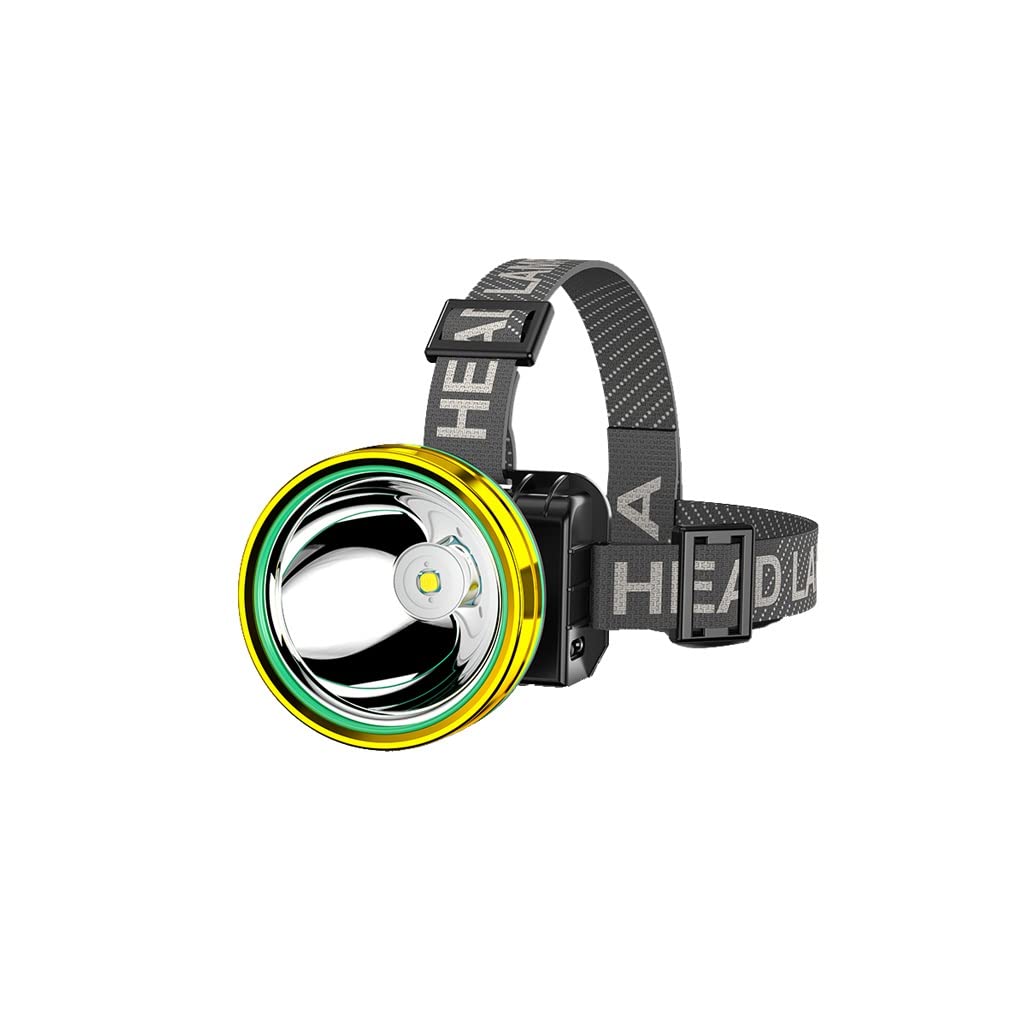 OYYMTE LED Headlight Strong Light Charging Induction Hernia Head-Mounted Outdoor Flashlight Blue Hernia Night Fishing Miner's Lamp