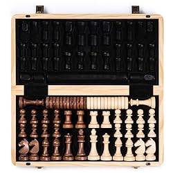 A&A 15" Magnetic Wooden Chess Set