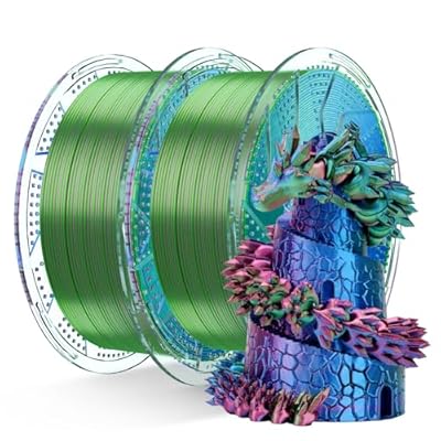 Chitu Systems Conjure Silk PLA 3D Printer Filament, 2KG Spool (4.4lbs), 1.75mm...