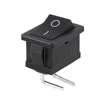 PURYN 5Pcs KCD1 Boat Car Rocker Switch 6A/10A 250V/125V AC ON-Off on-Off-on 250VAC 6A 125VAC 10A with Led Light 220V2PIN Wang