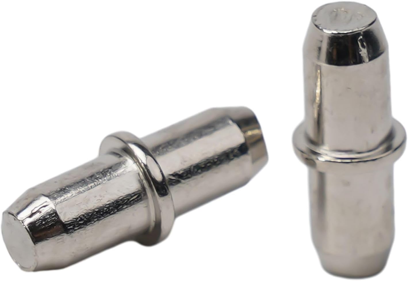 50-Pack Nickel-Plated Shelf Support Pegs Cabinets, Closets, Bookcases & Wardrobes – 5 mm Diameter x 16 mm Length Steel Shelf Pins with Smooth Finish