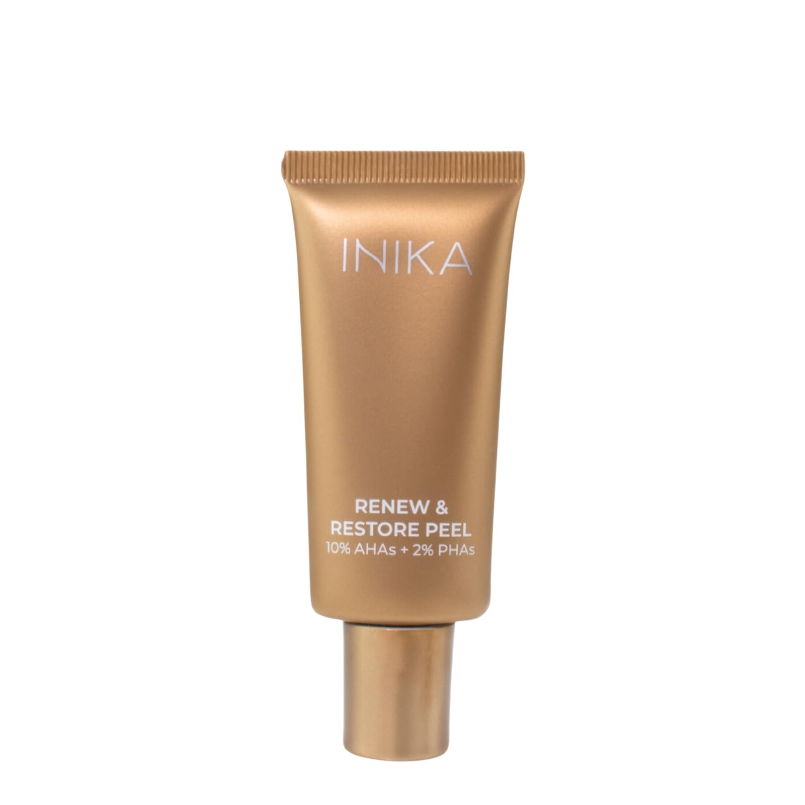 INIKA Renew & Restore Peel. AHAs and PHAs with natural Exfoliating Particles Instantly resurfaces and refreshes skin. | Vegan, Cruelty-Free and Sustainable