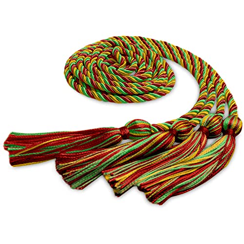 Image of Endea Graduation Double Honor Cord Three-Color (Red /Gold /Green)