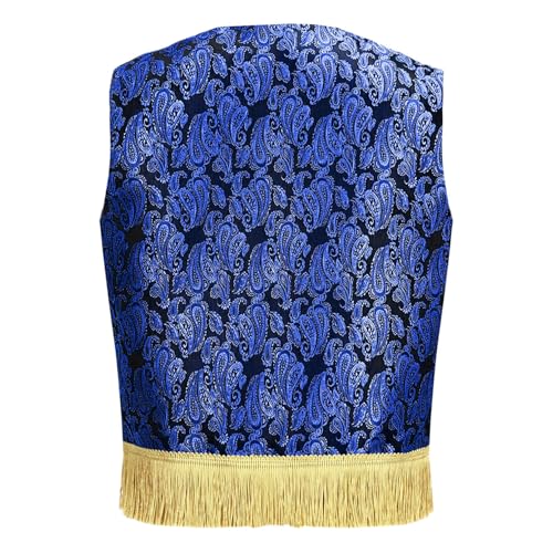 Moily Child Boys Arabian Prince Vest Top Sleeveless Embroidered Fringe Waistcoat Mini Jacket2