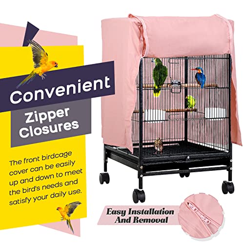 Image of QBLEEV Bird Cage Covers, Breathable Blackout Birdcage Covers for Night