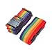 2X Luggage Strap, 2M 78" Adjustable Travel Suitcase Baggage Packing Belt Security Rainbow Straps