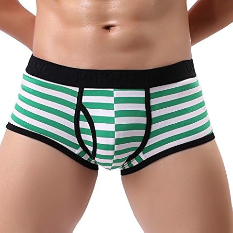 BOTCAM Men's Sexy Striped Retro Shorts Cover