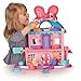 Minnie Mouse's Home Sweet Headquarters is a 4-level dollhouse playset with five rooms of play and features three figures, 12 play pieces, an elevator, and Minnie's magic Turnstyler fashion closet.