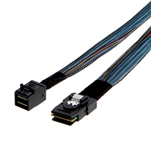 CableCreation Internal Mini SAS HD Cable, 3.3FT Mini SAS SFF-8643 to Mini SAS 36Pin SFF-8087 Cable, Mini SAS 36Pin to SFF-8643 Cable, 1M / 3.3FT