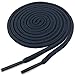 YJRVFINE Round Boot Laces Boots Shoelace String Rope Shoelaces Navy Blue 2 Pair- Length:55.12"