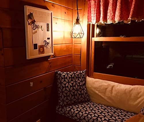 Image of YUBOLE Plug in Pendant Light - 16ft Cord Apartment Friendly｜No Drill Vintage Industrial Hanging Lamp｜ETL Certified for Bedroom /Kitchen｜Edison Bulb Compatible