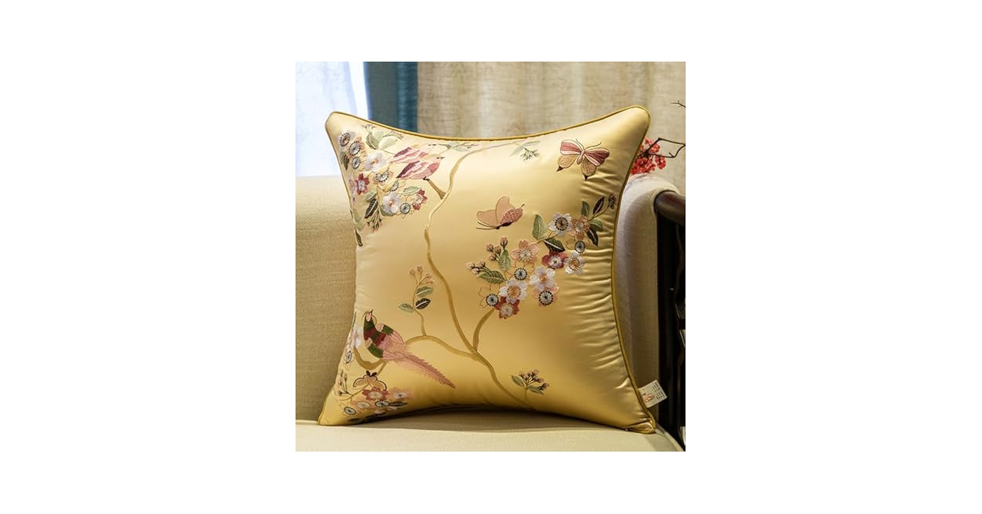 507126※額絵 吉祥 松に双鶴 額外寸約139×49 縁起物 Amazon.com: LUZHUTIZI Throw Pillows 2 Pcs Satin Cushion