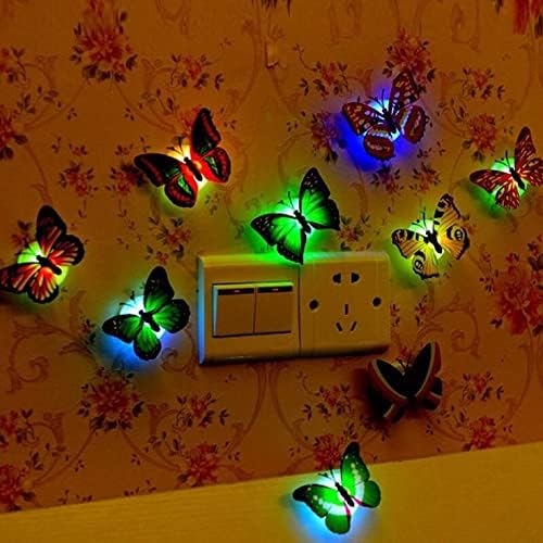 YTM Butterfly LED Night Light Art Decal Wall Sticker Home Decor Sticker LED Butterfly Light (Pack of 1) (B0D5CWDR5Q) Amazon Price History, Amazon Price Tracker