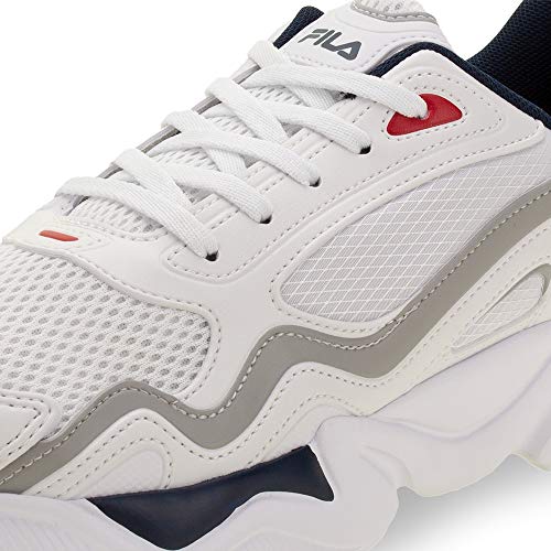 Tênis Interceptor, Fila, Masculino, Branco/Marinho/Vermelho, 43