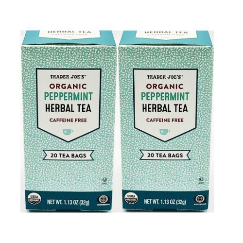 Miniatura 3 de Trader Joe's Té de menta orgánico -- 20 bolsas de té -- Sin cafeína a base de hierbas
