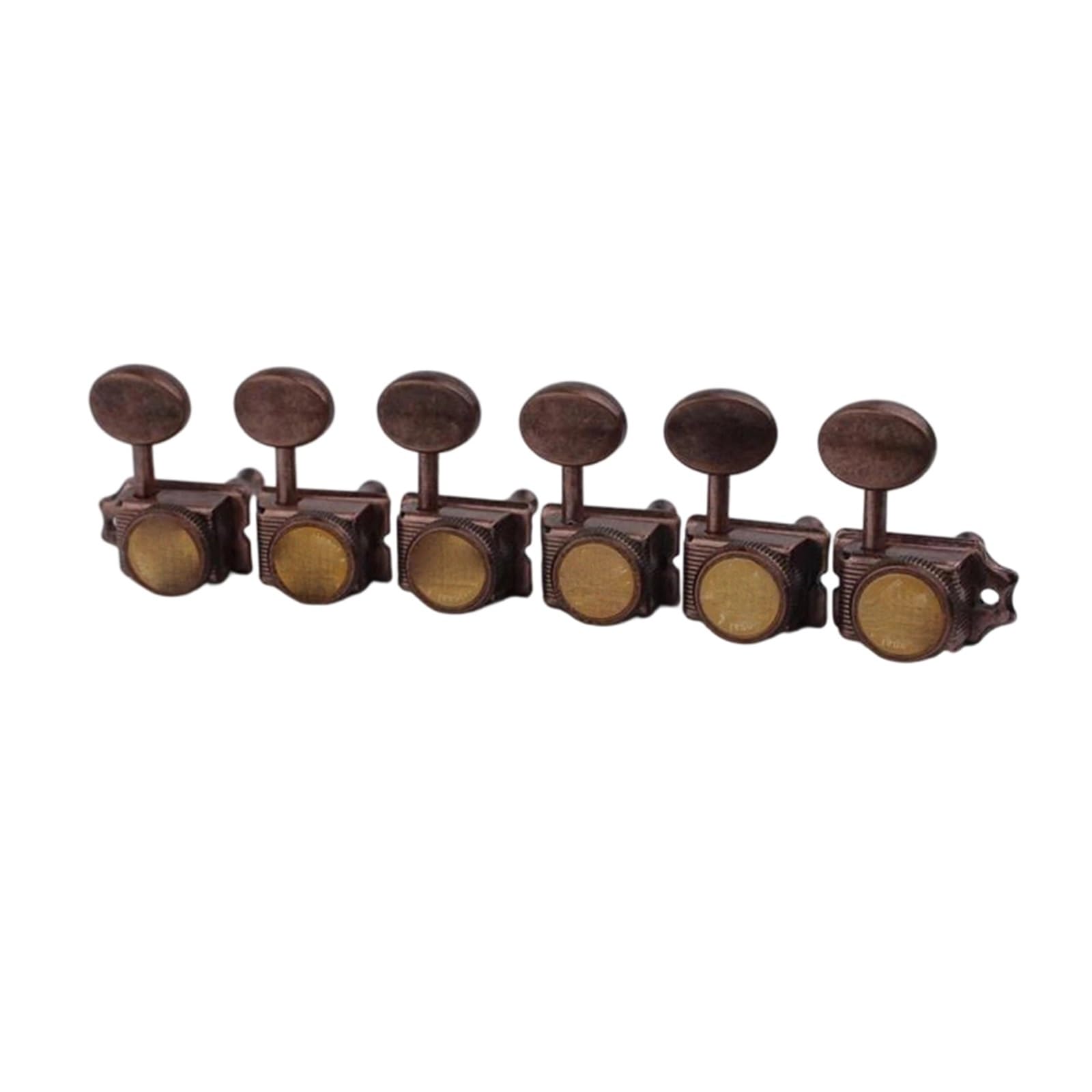 Zestaw Kluczy Gitarowych Tunery Blokowane W Stylu Vintage Z Brązu Do Gitar Typu ST/TL