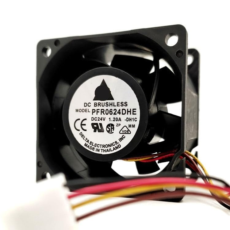 PFR0624DHE 24V DC 1.20A 60x60x38mm High Airflow Fan 6CM for Inverters & Graphics Cards(3 Lines)