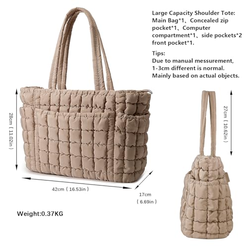 Bolso Tote Queenoris Puffer para Mujer miniatura 4
