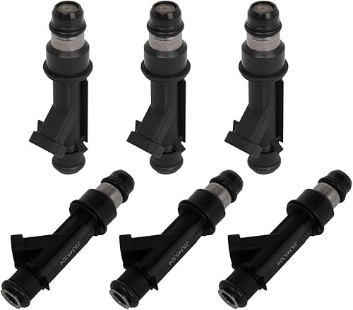 US Stock FEIPARTS 6 piezas 4 agujeros 171146145 inyector de combustible de gasolina apto para 05-07 para Buick para Rainier, 04-07 para Chevrolet
