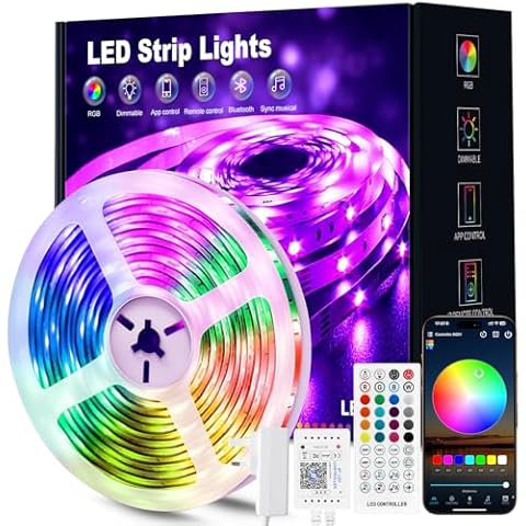 Beaeet RGB Music Sync LED Strip Light Cover