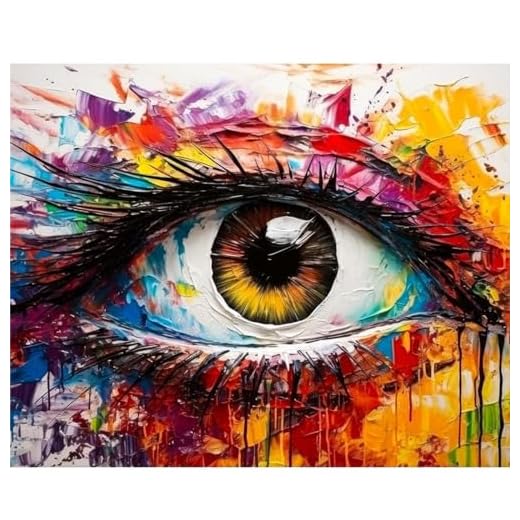 Lolipony Pintura por Números para Adultos y Niños al óleo de Lienzo DIY, con Pinceles, Pigmento Acrílico, Pintura de Dibujo DIY, Sin Marco 40X50 CM