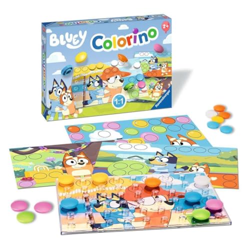 Ravensburger 22684 Bluey Colorino – Educational Color Matching Game for Kids Ages 2+ | Develops Fine Motor Skills & Encourages Creative Play | Featuring Bluey, Bingo, Bandit & Chilli - image 3