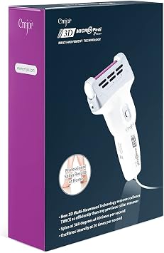 Emjoi Micro-Pedi 3D POWER Callus Remover with Xtreme Coarse Soft & Flexible Roller (Most Powerful & Corded)