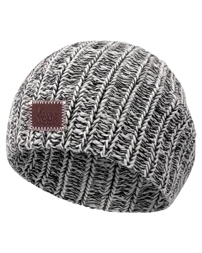 Image of Love Your Melon Beanie for Babies - 100% Soft Cotton Stretchable Pom Beanies Knitted Winter Hats for Baby Boys & Girls