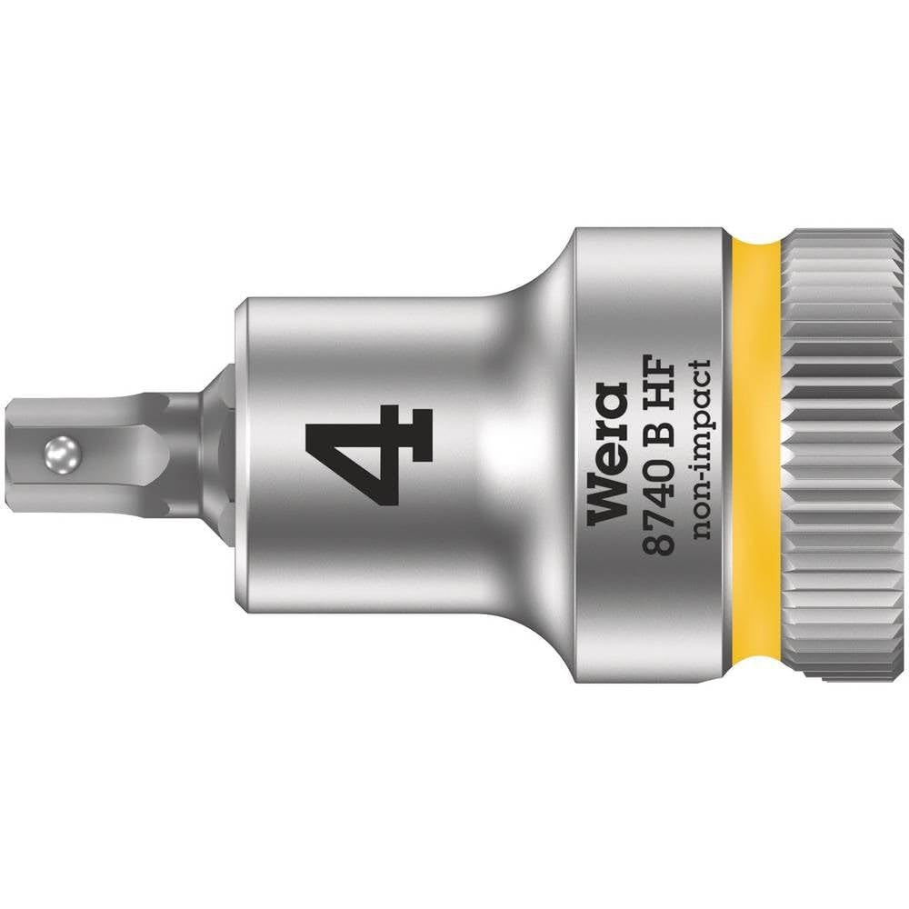Wera 8740 B HF Zyklop 3/8" Drive Hexagon Socket Bit Metric 3/8" 4mm