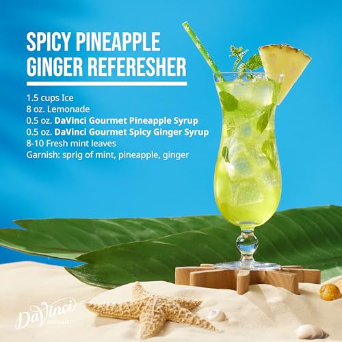 Image of DaVinci Gourmet Classic Pineapple Syrup, 25.4 Fluid Ounces (Pack of 1)