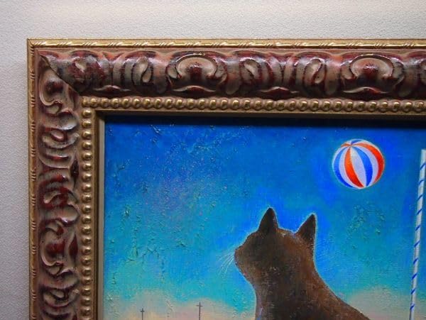 油絵油絵猫3号 受注生産】猫ちゃんの油絵を描きます♪ 絵画 らら 通販 17318040