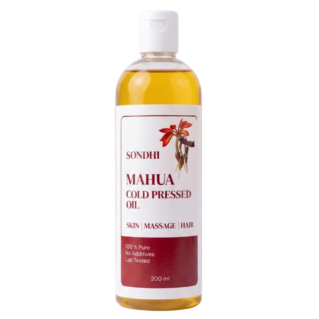 Sondhi Mahua Cold Pressed Oil 200 ml bottle | Unfiltered | Pure Cold-Pressed Iluppai Ennai | Multipurpose For Dry Skin, Hair & Massage Oil-picture-41