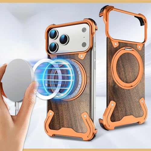 Coque iPhone 17 Pro Max or pour visionnage vidéo mains libres