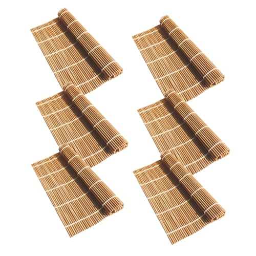 COLLBATH 6pcs Sushi Tool Set Sushi Tools Sushi Rolling Mat Sushi Making Tool Sushi Making Supplies Sushi Rolling Pad Sushi Making Supply Sushi Gadget Sushi Roller Sushi Curtain